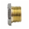 Заглушка латунь никель Ду 20 (3/4") НР 9017 ГОСТ 32585-2013 Aquasfera 9017-02