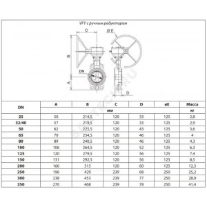 Затвор дисковый поворотный чугун VFY-WG(SYLAX) Ду 100 Ру16 межфл с редуктором диск нерж манжета EPDM Danfoss 065B7443 Затвор дисковый поворотный чугун VFY-WG(SYLAX) Ду 100 Ру16 межфл с редуктором диск нерж манжета EPDM Danfoss 065B7443