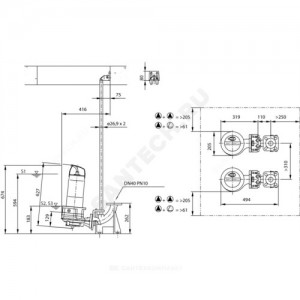 Насос фекальный REXA CUT GI03.26/S-T15-2-540 Wilo 2458800