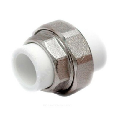 Муфта PP-R разъемная белая Дн 25 RTP (РосТурПласт) 28179