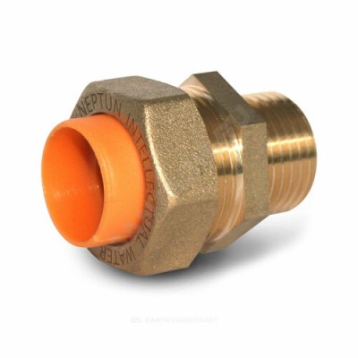 Муфта латунь Ду 20х3/4" обжим/НР для газоснабжения STAHLMANN SSMG2003/4BGZ