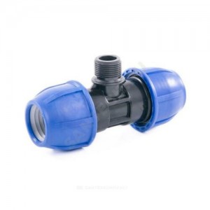 Тройник компрессионный ПЭ НР Дн 63х1 1/2"х63 Ру10 RTP (РосТурПласт) 21879