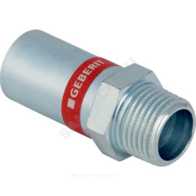 Переход сталь углеродистая Дн 18х1/2" труба/НР Mapress Geberit 21933