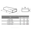 Воздуховод прямоугольный 55х110 L=2000мм ПВХ Эра 511ВП2