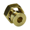 Соединитель для PE-X латунь Дн 16х3/4" с накидной гайкой с прокладкой РОС
