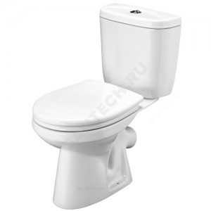 Унитаз-компакт Анимо белый нижний подвод косой выпуск 2/реж дюропласт микролифт Santek 1.WH30.2.137