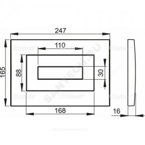 Кнопка для инсталляции золото Alca Plast M475