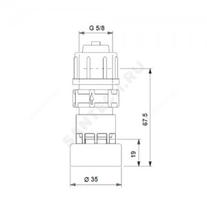 Клапан приемный FV-NL-G5/8 PV/V,E/C U2 Grundfos 98070953