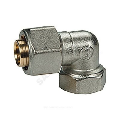 Угольник МП латунь обжим Дн 20х3/4"х90гр ВР R563AM Giacomini R563MX061