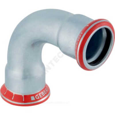 Отвод сталь углеродистая 90гр Дн 22 пресс Mapress Geberit 20104